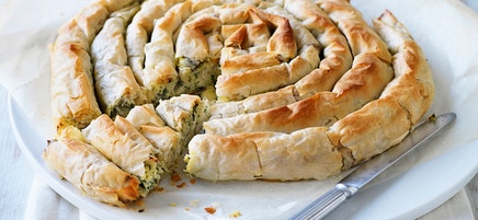 Ricotta and spinach scroll