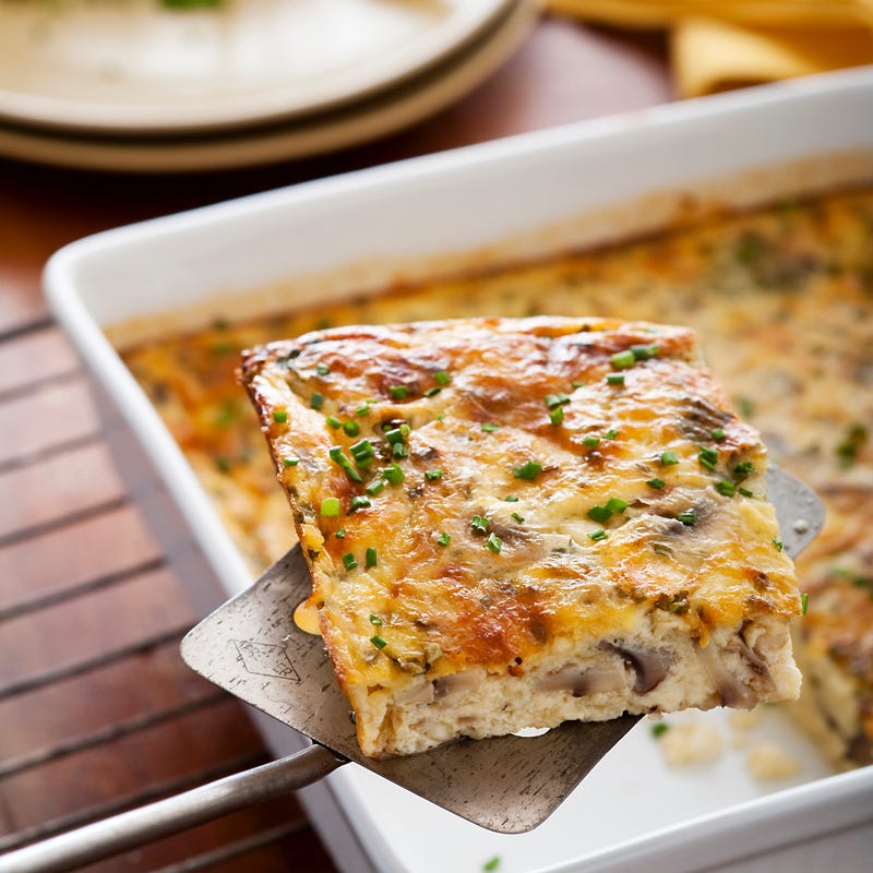 Photo of Crust-free cheese and mushroom quiche by WW