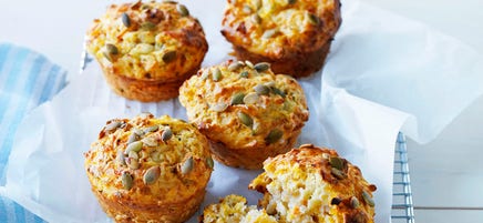 Pumpkin and pepita muffins