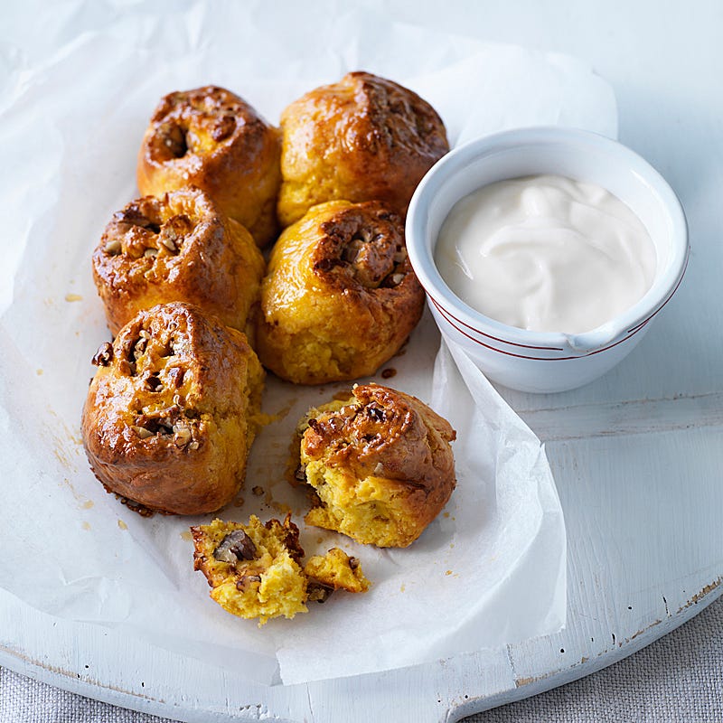 Photo of Pumpkin, pecan and maple scrolls by WW