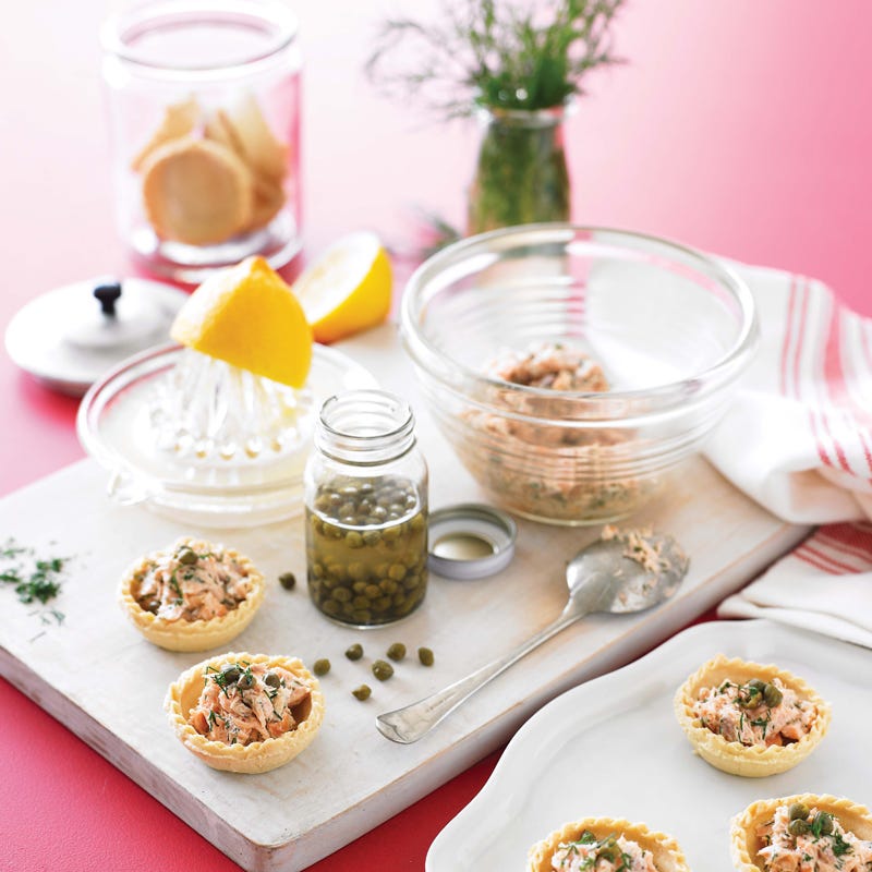 Photo of Hot smoked trout tartlets with creme fraiche by WW