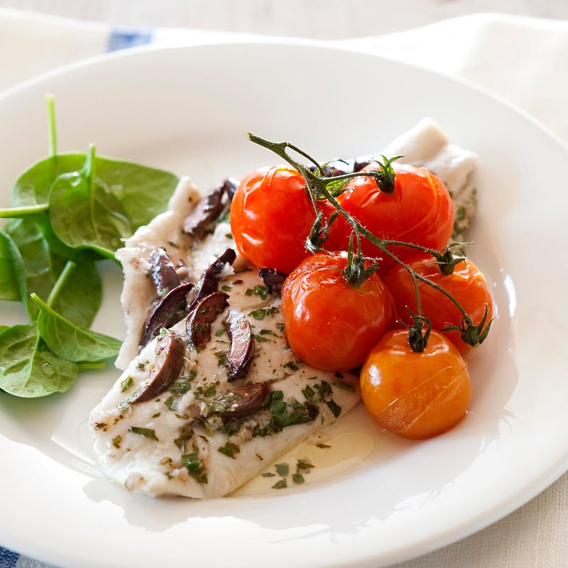 Photo of Roast garlic snapper with tomatoes by WW