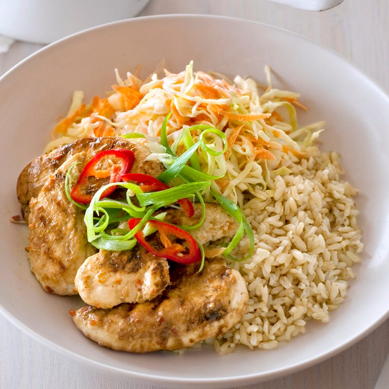 Photo of Piri piri chicken with coleslaw and rice by WW