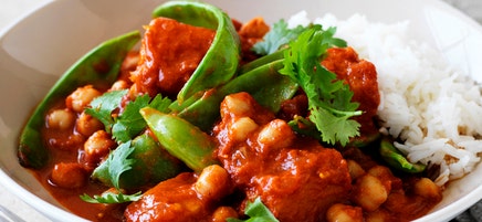 Thai pumpkin and chickpea curry