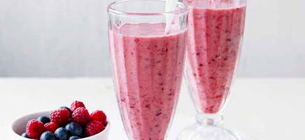 Berry and apple smoothie