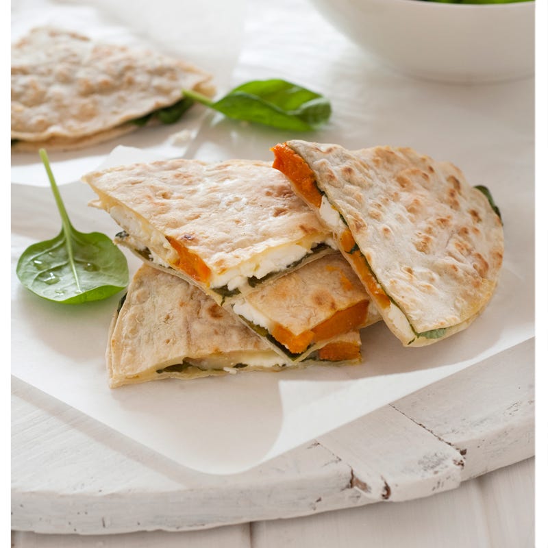 Photo of Roast pumpkin, spinach and feta quesadilla by WW