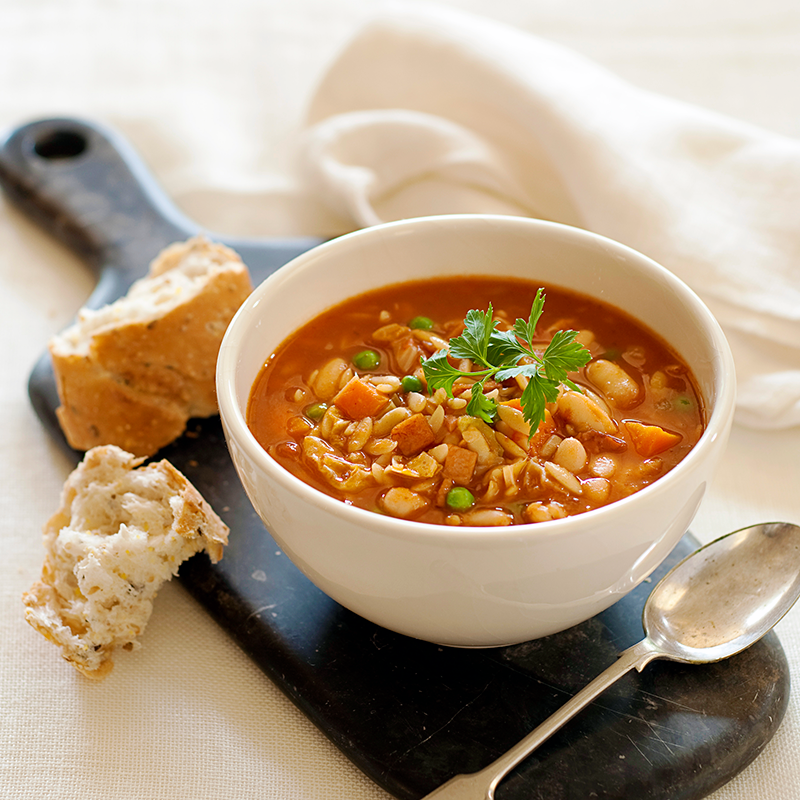 Home minestrone soup