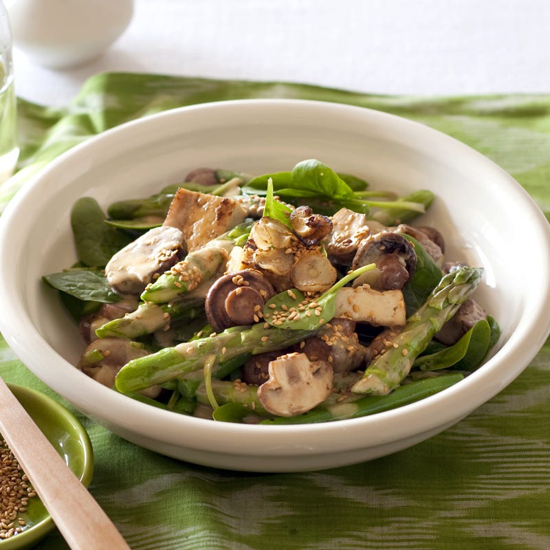 Photo of Warm tofu and vegetable salad with sesame dressing by WW