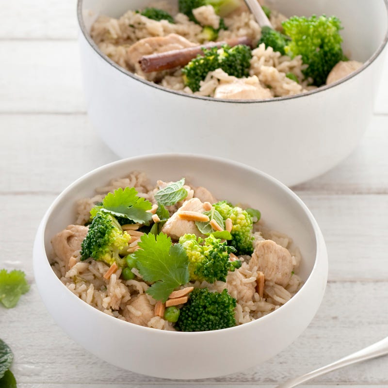 Photo of Chicken, broccoli and pea biryani by WW