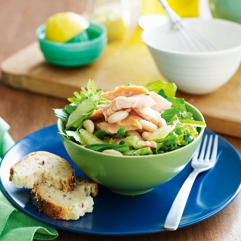 Photo of Smoked trout, lemon and white bean salad by WW