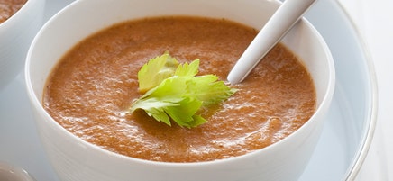 Tomato, broccoli and carrot soup