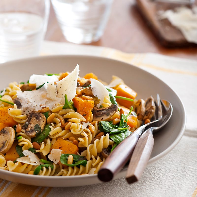 Photo of Pumpkin and spinach pasta by WW