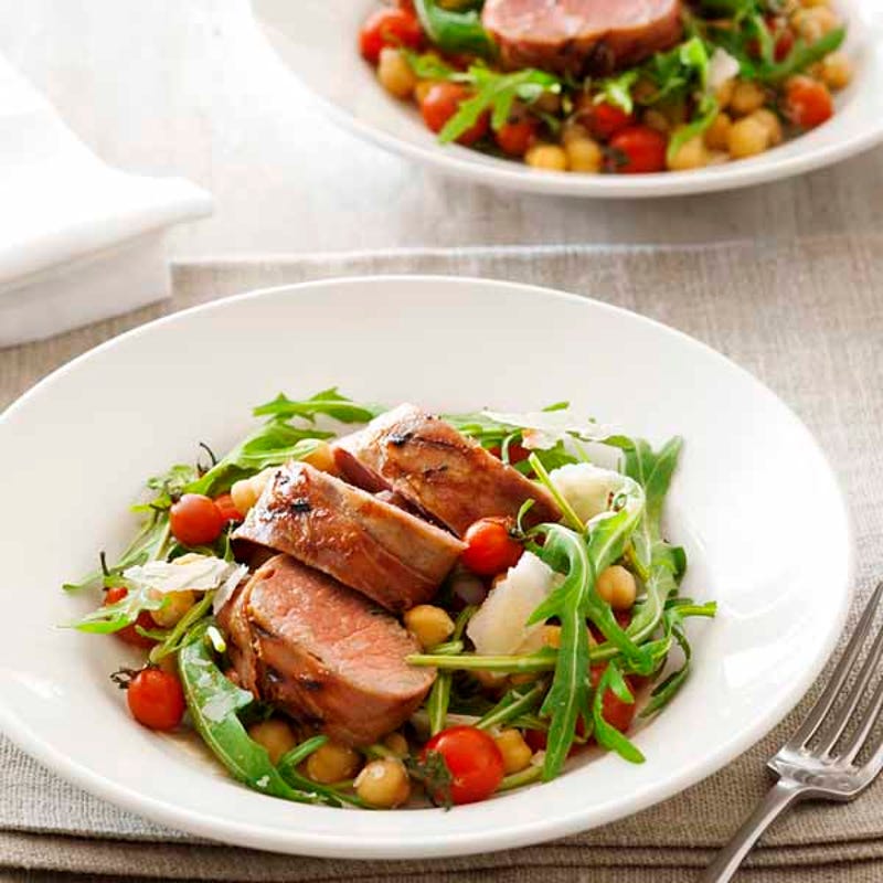 Photo of Lamb in prosciutto with chickpea salad by WW