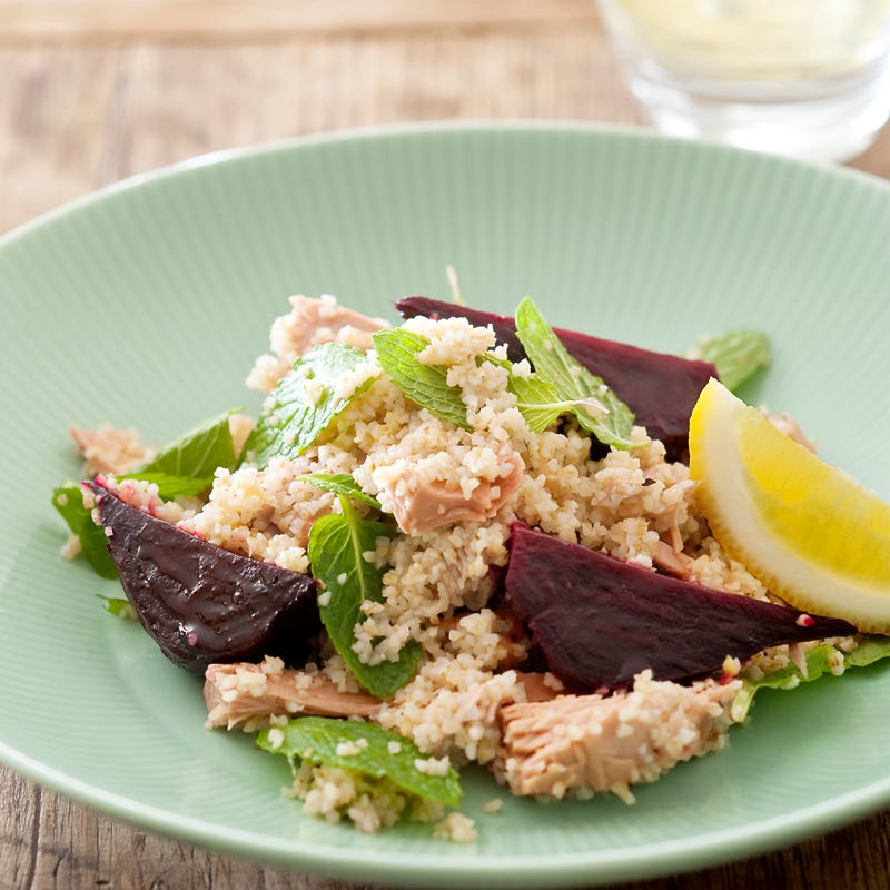Photo of Tuna, baby beetroot and mint burghul by WW