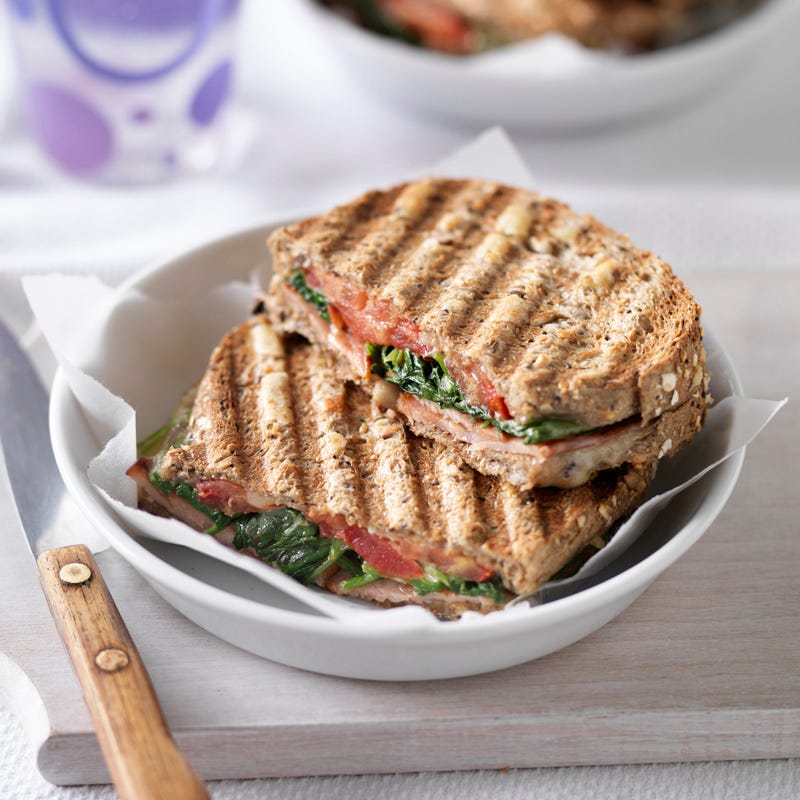 Photo of Cheese, spinach, tomato and bacon toastie by WW