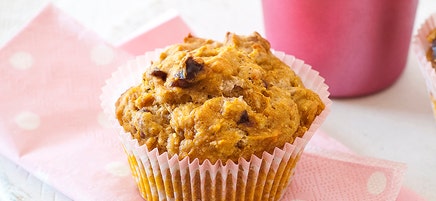 Pumpkin, cinnamon and date muffins