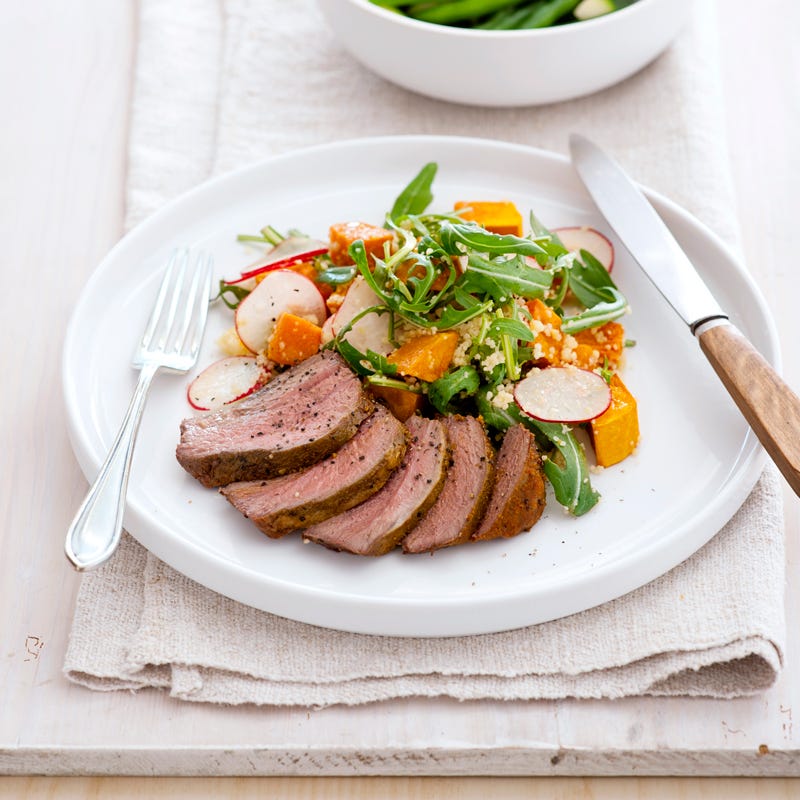 Photo of Moroccan lamb with roast pumpkin couscous by WW