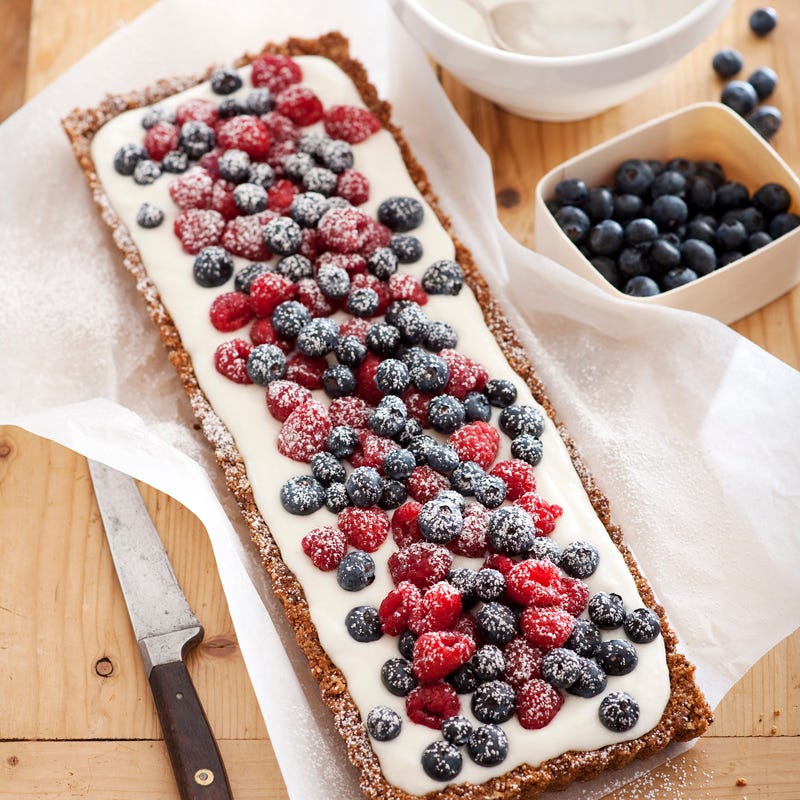 Photo of Choc-chip and berry cream flan by WW