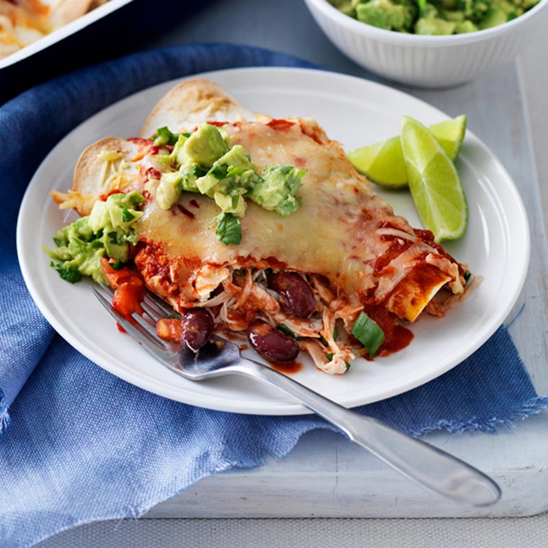 Photo of Chicken and bean tortillas with coriander salsa by WW