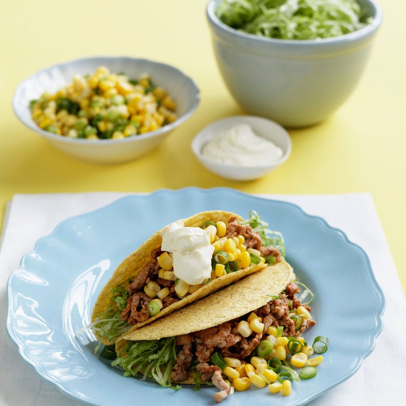 Photo of Spiced pork tacos with corn salsa by WW