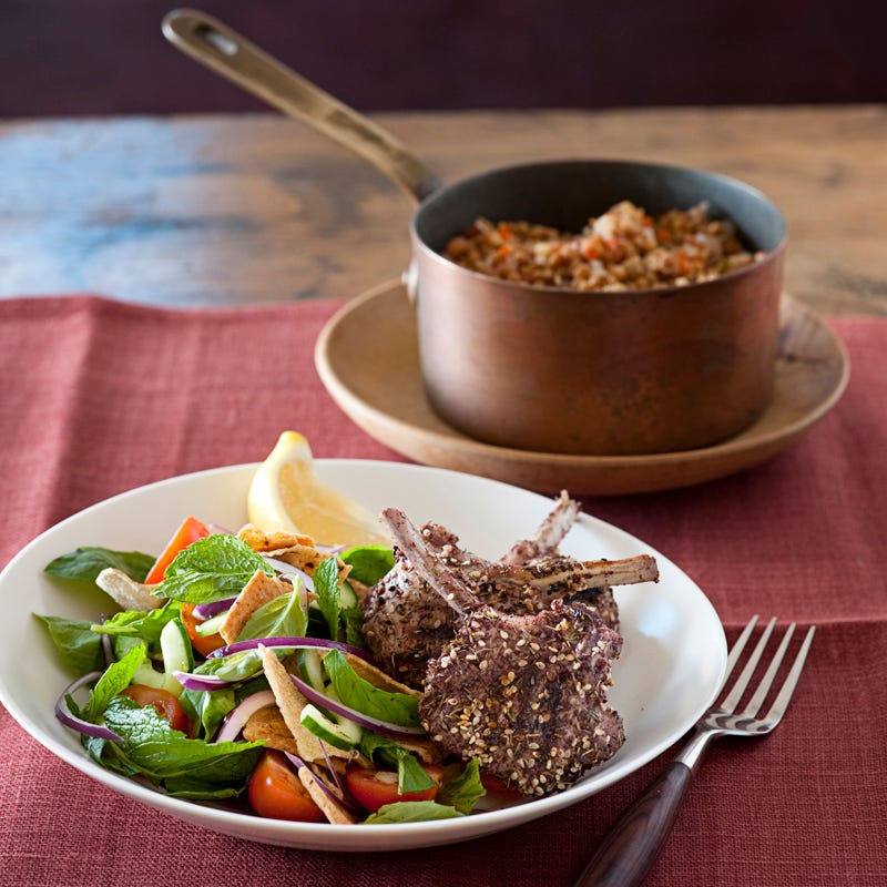Photo of Za'atar lamb cutlets with fattoush by WW