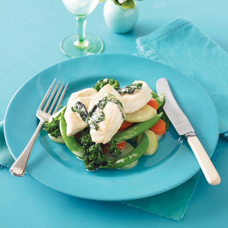 Photo of Chicken palliards with basil cream sauce by WW