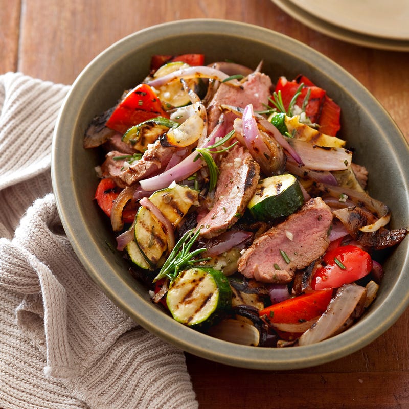 Photo of Barbecued lamb and vegetables by WW