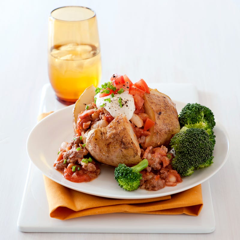 Photo of Smokey beans and mince baked potatoes by WW