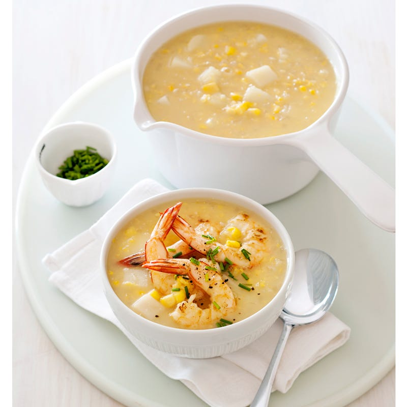 Photo of Corn chowder with prawns by WW