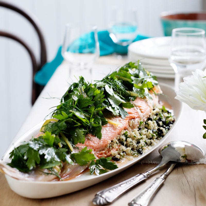 Photo of Roasted trout with quinoa and preserved lemon stuffing by WW