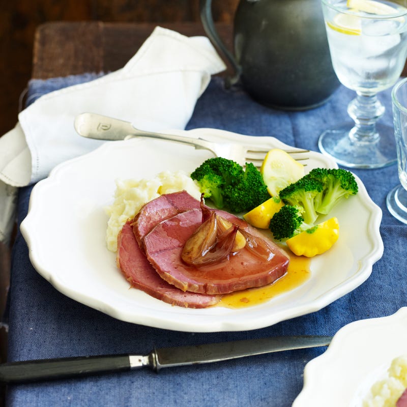 Photo of Corned beef with orange, cinnamon and brown sugar glaze by WW
