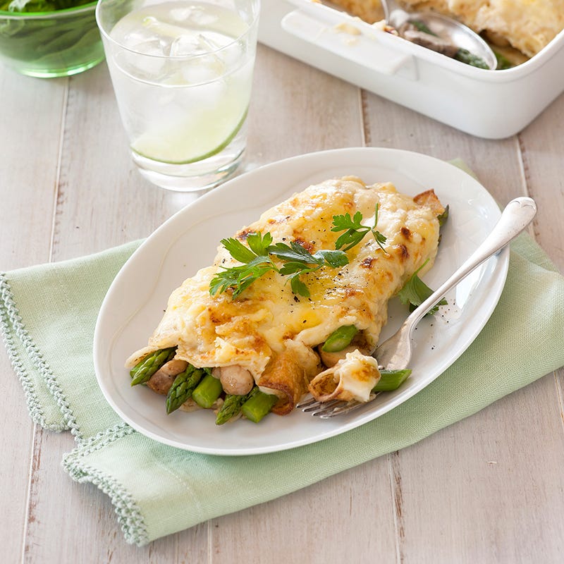 Photo of Asparagus and mushrooms crepes by WW