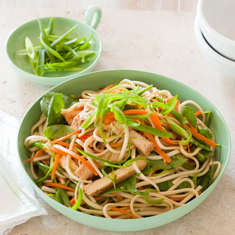 Photo of Udon noodles with marinated tofu and miso by WW