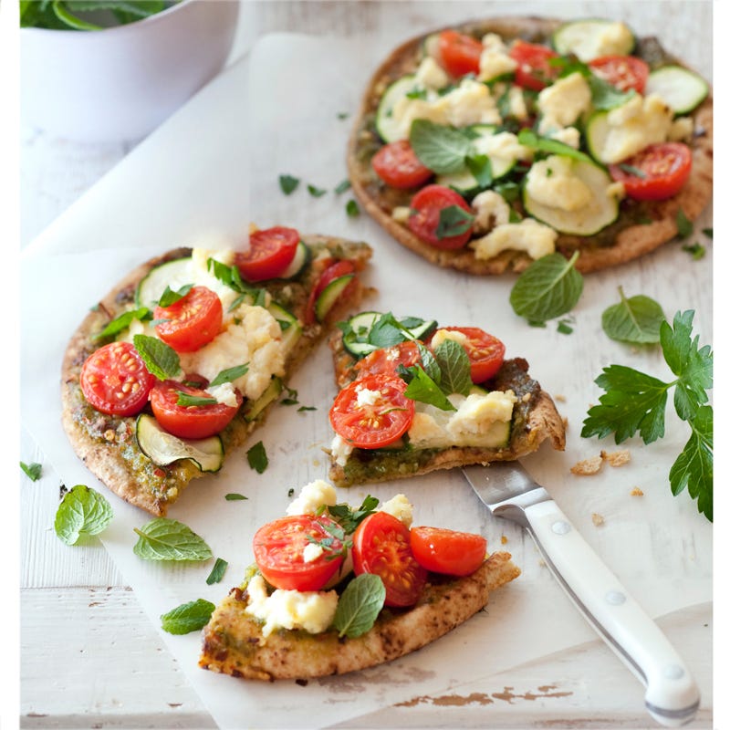 Photo of Zucchini, pesto and ricotta pizza by WW