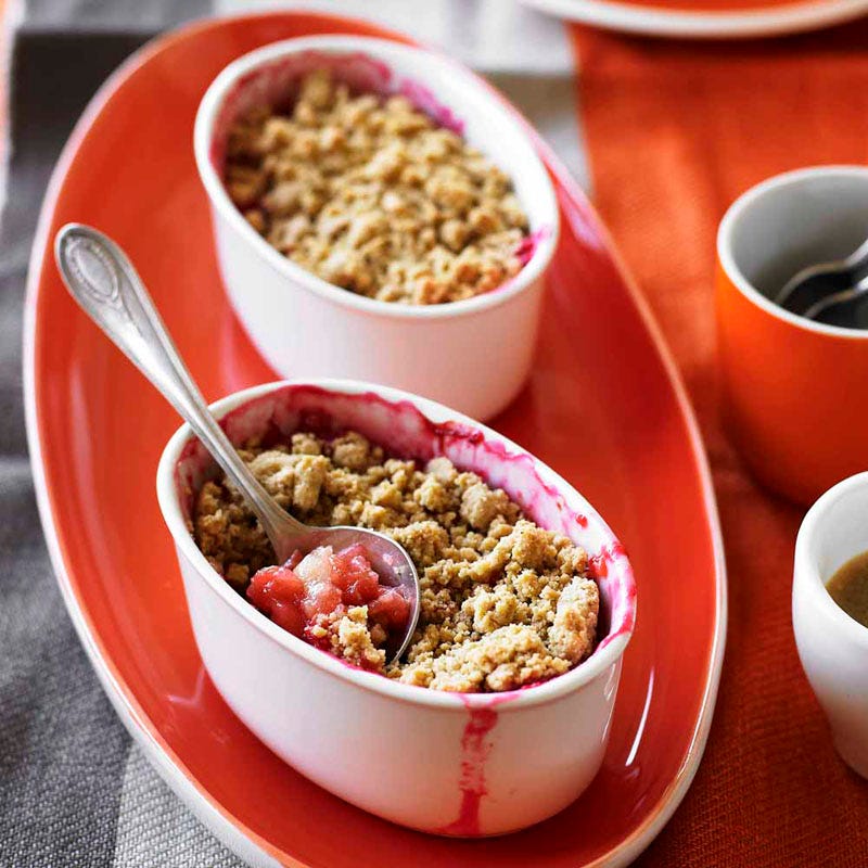 Photo of Rhubarb and apple crumble by WW