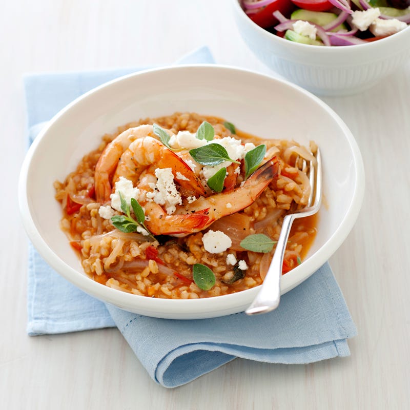 Photo of Prawn saganaki with Greek salad by WW