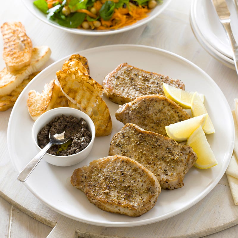 Photo of Pork steaks with fennel rub and olive tapenade by WW