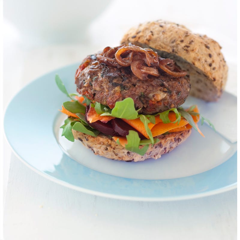 Photo of Italian beef burger with balsamic onions by WW