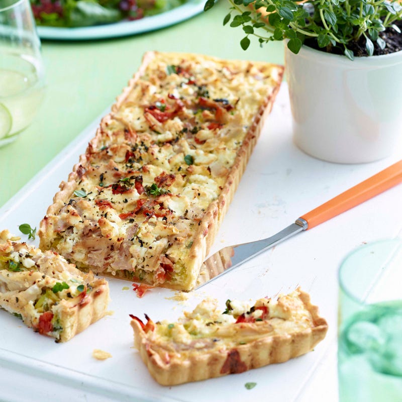 Photo of Shredded chicken, leek and thyme tart by WW