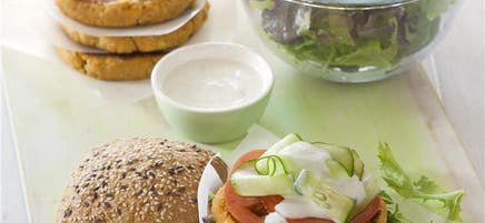 Sweet potato and chickpea burgers