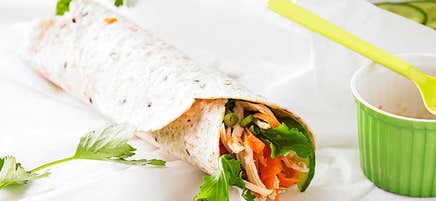 Chilli chicken wrap