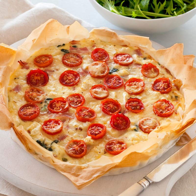 Photo of Ham, feta, asparagus and tomato quiche by WW