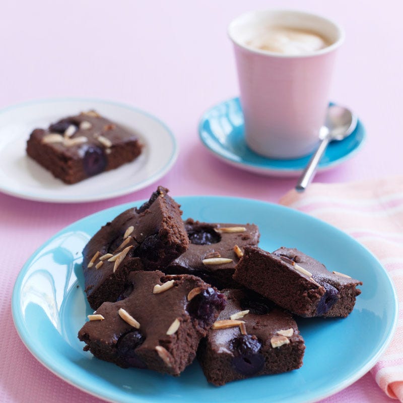 Photo of Fudgy choc-cherry brownies by WW