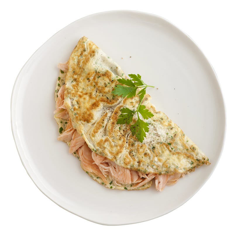 Photo of Smoked trout and herb omelette by WW