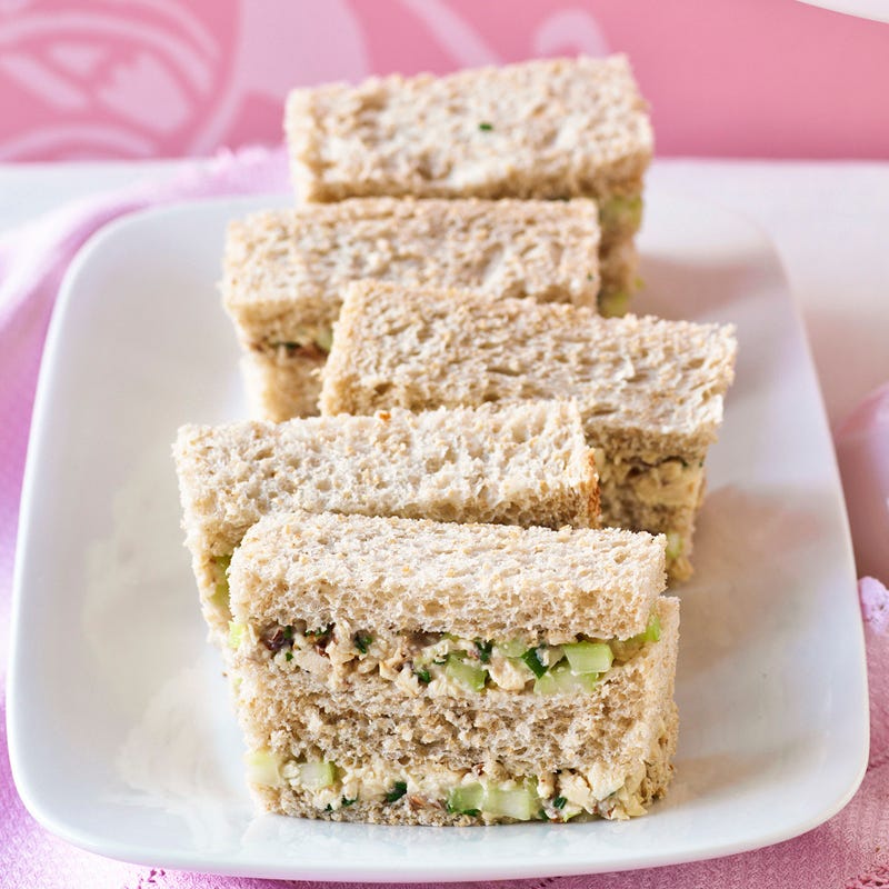 Photo of Finger sandwiches with chicken, celery and pecans by WW