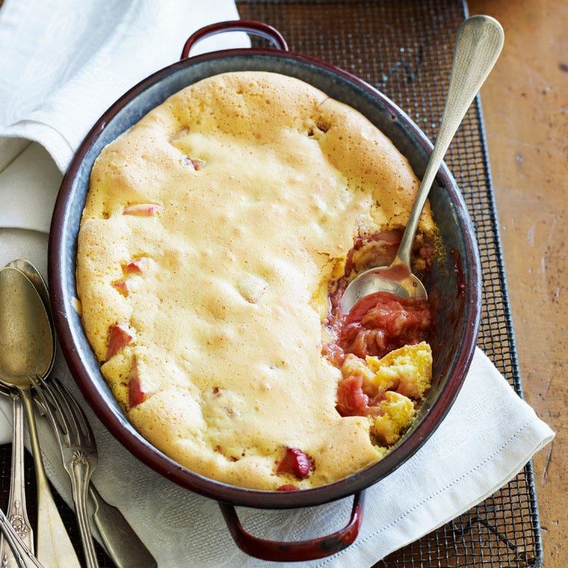 Photo of Apple and rhubarb sponge pudding by WW