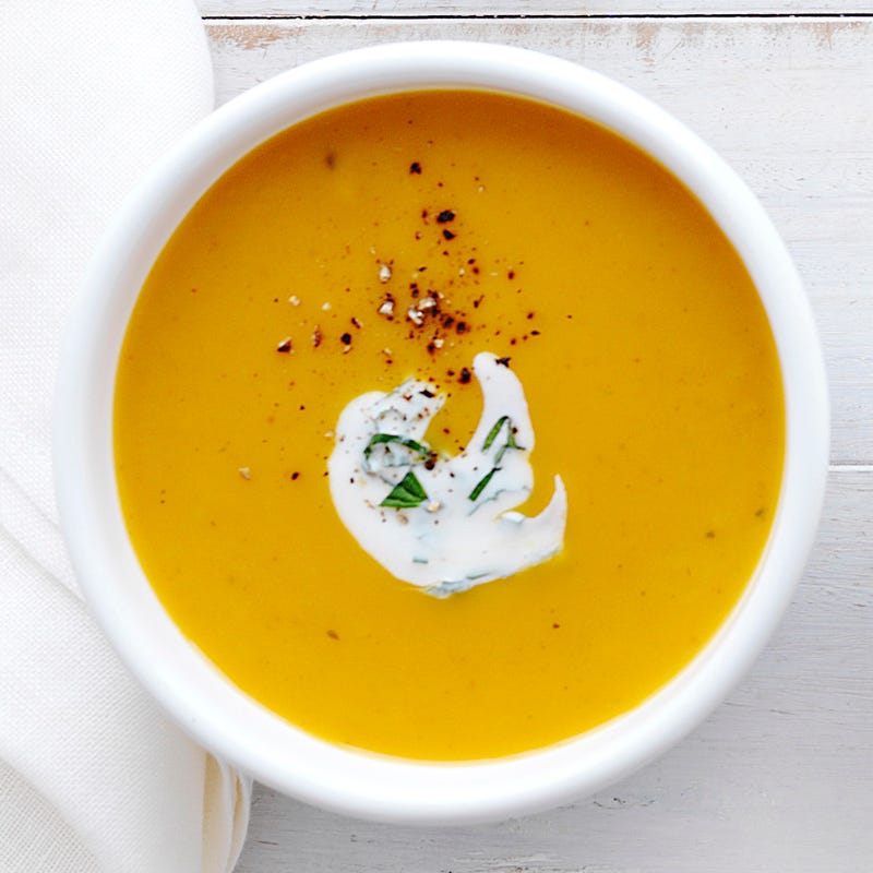 Curried sweet potato soup
