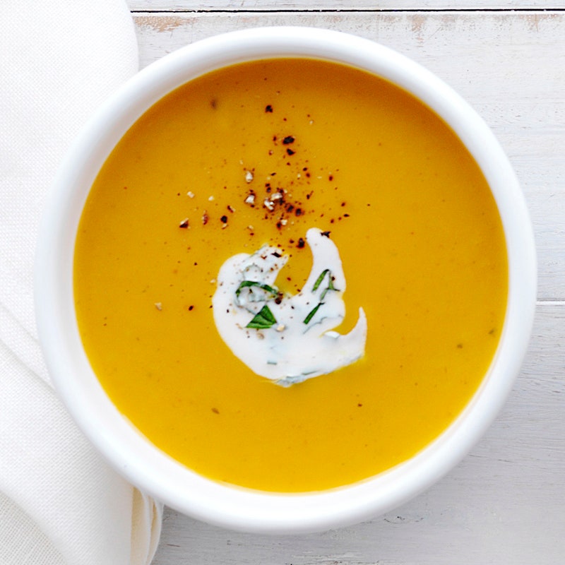 Curried sweet potato soup
