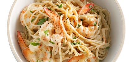 Creamy prawn and garlic pasta sauce