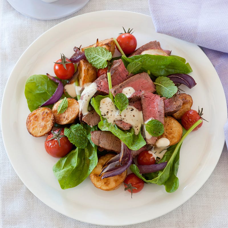 Photo of Beef and roast potato salad with horseradish dressing by WW